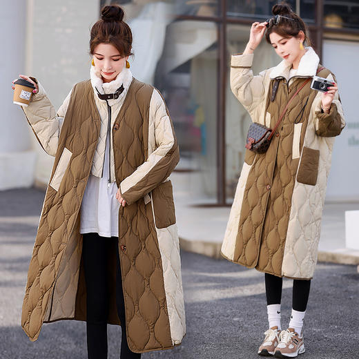 冬季新款，羽绒服可拆卸两件套马甲拼接时尚羽绒服HR-CZJ3363 商品图2