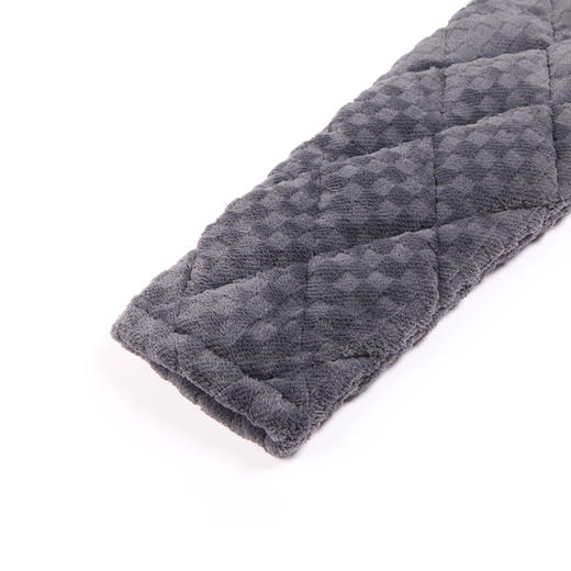 都市丽人都市锋尚生活家居男士睡衣晶粒绒烂花夹棉加加厚款长袖长裤类家居服套装FH31J9 商品图6