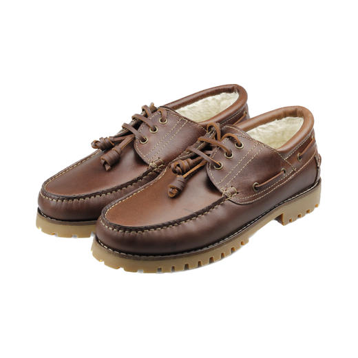 限时特价——葡萄牙原产男士温暖舒适棉内衬休闲皮鞋一脚蹬KILIMANJARO乞力马扎罗-棕色 商品图4