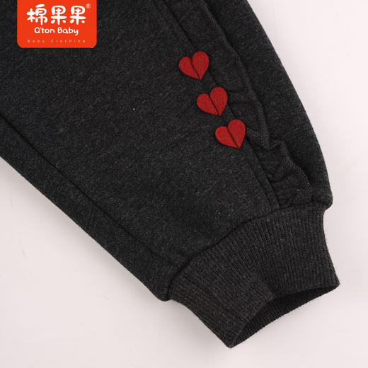 棉果果春季新品男童女童中国风加绒针织长裤M522200423652 商品图2