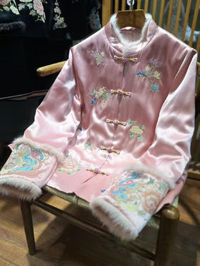 KDS醋酸棉衣中式国风夹棉外套女装盘扣复古棉袄棉服