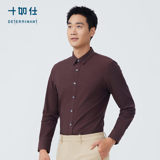 十如仕直尖领暖燚绒保暖免烫长袖衬衫-SS03-01 商品图8