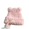 【时尚保暖！毛绒绒小熊秋冬帽子】女可爱加厚保暖针织帽冬季时尚加绒毛线帽 商品缩略图4
