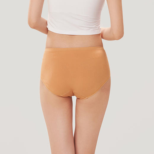 都市丽人时尚系列无缝面料一体美臀平角女士内裤低腰平角裤LK35N4 商品图2