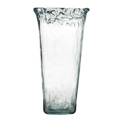 西班牙进口VSM潘多拉玻璃花瓶 褶皱纹 浅蓝 h40cm 商品图0