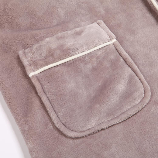 都市丽人都市锋尚生活家居男士睡衣法兰绒单件袍家居服厚款单件袍家居服FH37A1 商品图7