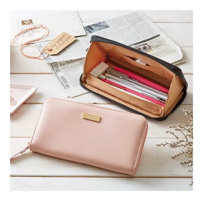 日本太阳星SUN-STAR创意笔袋PU钱包造型笔袋收纳包化妆包