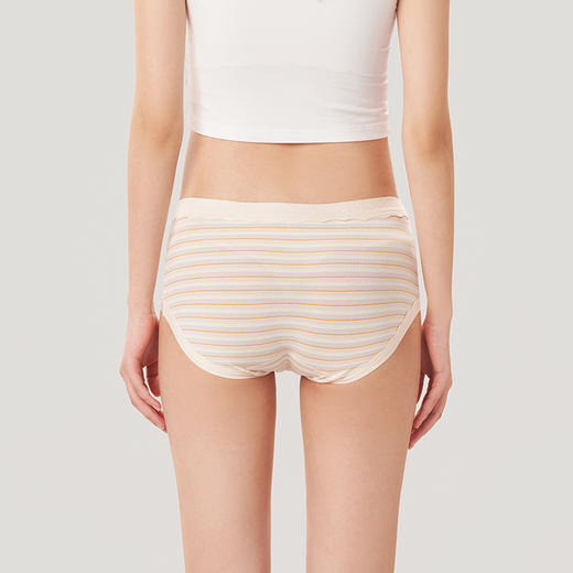 都市丽人健康系列人棉色纱木代尔系列中腰平角女士内裤LK35K3 商品图2