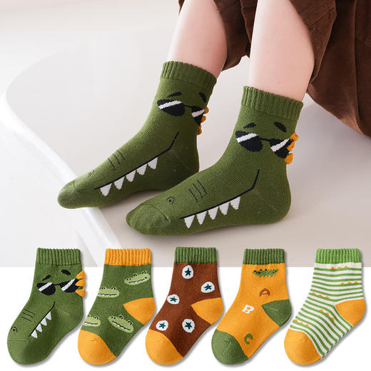 【爆款19.9/5双！】抢到就是赚到 新款儿童袜子，秋冬新款中筒卡通男童女童宝宝中大童春秋袜子-QQ 商品图14