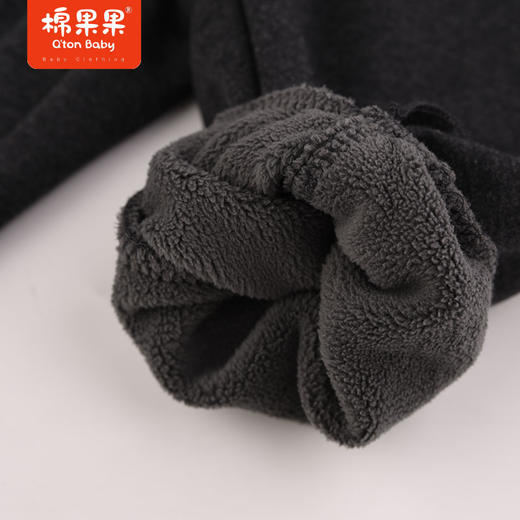 棉果果春季新品男童女童中国风加绒针织长裤M522200423652 商品图4