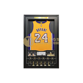 收藏系列 科比 湖人队24号黄色 亲笔签名球衣