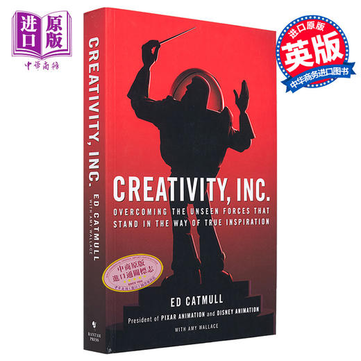 【中商原版】皮克斯创始人埃德卡特穆尔 创新公司 皮克斯的启示 英文版 Creativity Inc 英文原版 Ed Catmull 动画创作 商品图0