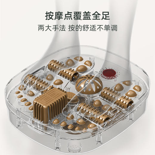 【赠1袋（30包）足浴包】韩国现代HYUNDAI 折叠足浴盆 循环加热 滚轮指压按摩 折叠易收纳 商品图2