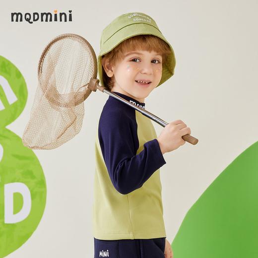 【双面磨毛】【MQDmini】【80-130】男童半高领打底衫冬日暖绒中小童保暖上衣 商品图4