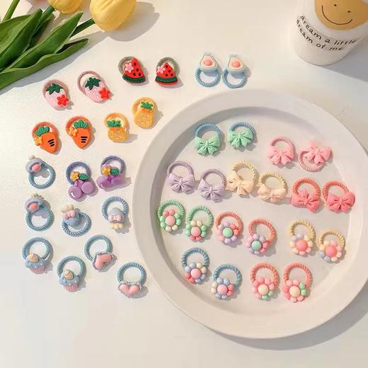 儿童皮筋发圈可爱不伤发头绳小号夏天宝宝拇指圈发量少发绳批发 商品图11