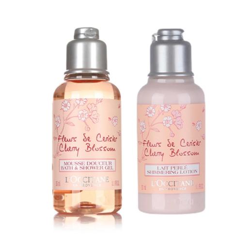 【中小样】欧舒丹甜蜜樱花洗护旅行套装（沐浴啫喱+润肤露） 商品图0