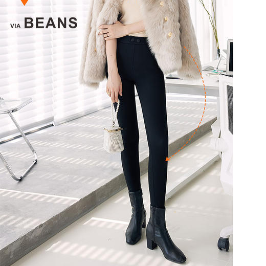 秋冬新品羊毛蚕丝七天奥秘裤小黑裤3423100001 商品图7