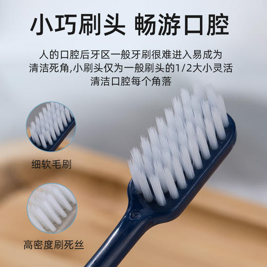 「买一送一！9.9元到手两盒」单盒4支装日系马卡龙带保护套便携旅行成人家用简约小头牙刷口腔护理 商品图1