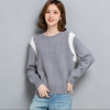 秋冬加厚时尚外穿，微胖正肩毛衣女宽松慵懒风大码圆领打底衫女短款CC-23182 商品缩略图5