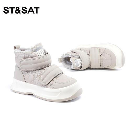 星期六潮流魔术贴保暖加绒雪地靴SS3411A632 商品图6