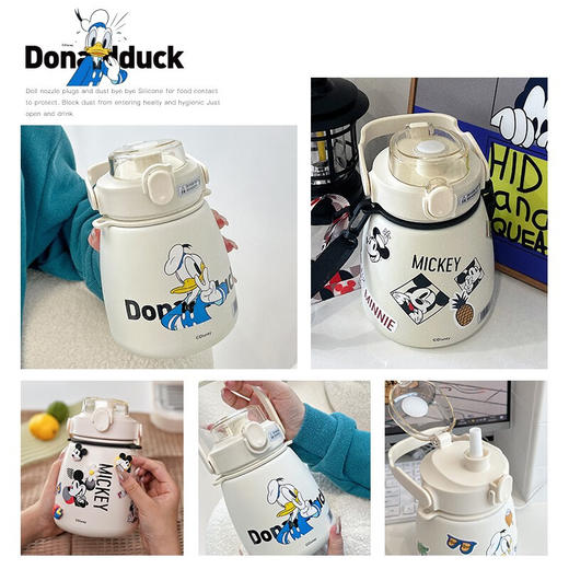 【小家电】格沵米奇/唐老鸭/宝可梦 系列大肚保温杯1000ml MF 商品图1