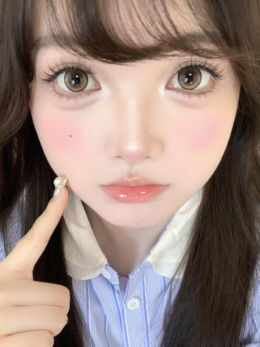 <月抛大直径>Sasababy- 奶栗泡泡 -14.5mm【月抛 0-800度 含525/575】 商品图4