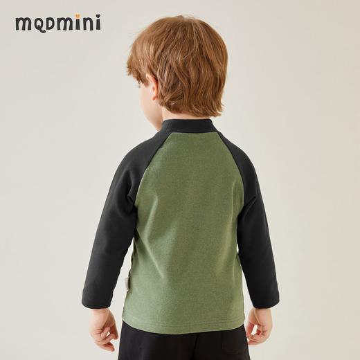 【双面磨毛】【MQDmini】【80-130】男童半高领打底衫冬日暖绒中小童保暖上衣 商品图2