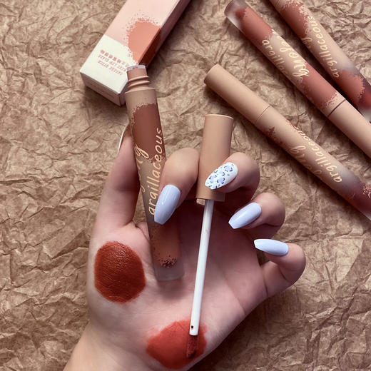 【芝士棒棒唇釉！每一支猴心水哒】唇泥丝绒哑光雾面唇釉，网红同款小众品牌显白口红，令你瞬间显白动人 哑光质感，每个女孩都可以拥有 商品图4