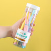 「8支桶装！轻柔羽感」冰淇淋色细软成人家用家庭装软毛牙刷 口腔护理 商品缩略图0