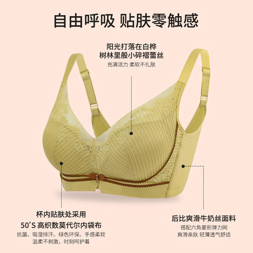 【特价39元/件】调整型无钢圈内衣女小胸聚拢上托防下垂收副乳文胸-6233101 商品图5