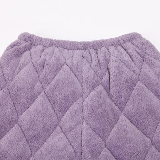 都市丽人生活家居女士睡衣北极绒提花夹棉加厚款长袖长裤类家居服套装LH31K7 商品图7