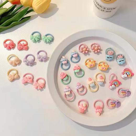 儿童皮筋发圈可爱不伤发头绳小号夏天宝宝拇指圈发量少发绳批发 商品图13