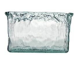 西班牙进口VSM潘多拉玻璃花瓶 褶皱纹 浅蓝 h20cm