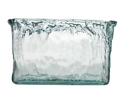 西班牙进口VSM潘多拉玻璃花瓶 褶皱纹 浅蓝 h20cm 商品图0