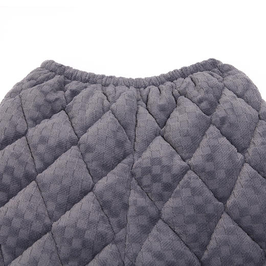 都市丽人都市锋尚生活家居男士睡衣晶粒绒烂花夹棉加加厚款长袖长裤类家居服套装FH31J9 商品图7