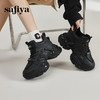 Safiya/索菲娅2023秋冬潮酷增高力MAX加绒松糕厚底机车运动鞋 SF34112403 商品缩略图1