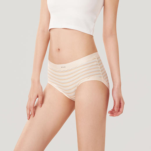 都市丽人健康系列人棉色纱木代尔系列中腰平角女士内裤LK35K3 商品图1