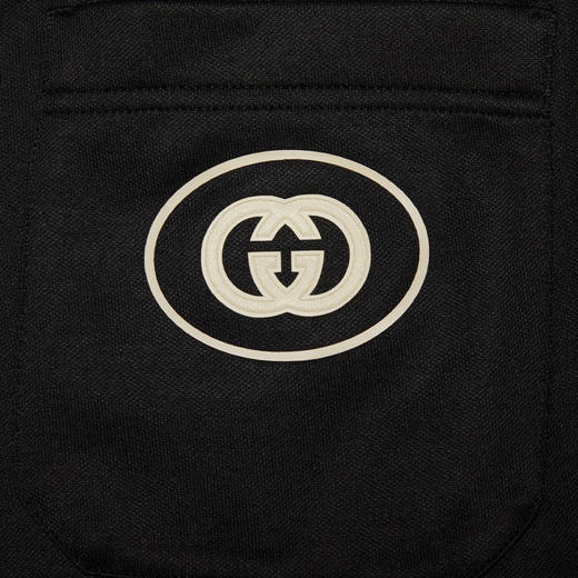 【一】GUCCI 古驰 男士平纹针织休闲运动裤 黑色 698426 XJEES 1152 商品图3