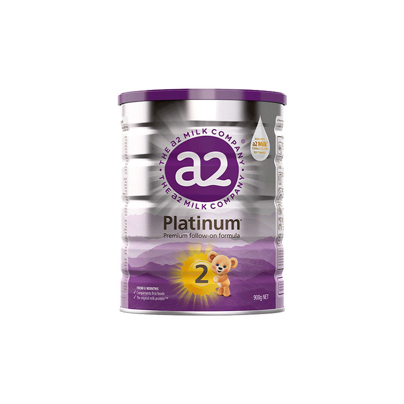 【保税仓发货】a2 白金婴儿配方较大婴儿奶粉二段 900克/罐6-12个月新老包装随机发货