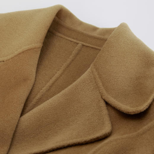 NH923斯尔丽23冬季新款双面呢外套女简约气质收腰A摆中长款大衣 商品图4