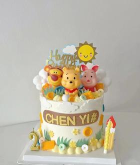 黑巢-小熊维尼和他的好朋友们生日蛋糕