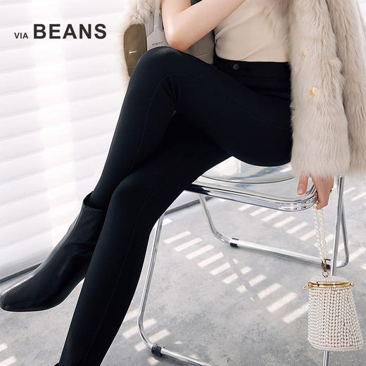 秋冬新品羊毛蚕丝七天奥秘裤小黑裤3423100001 商品图8