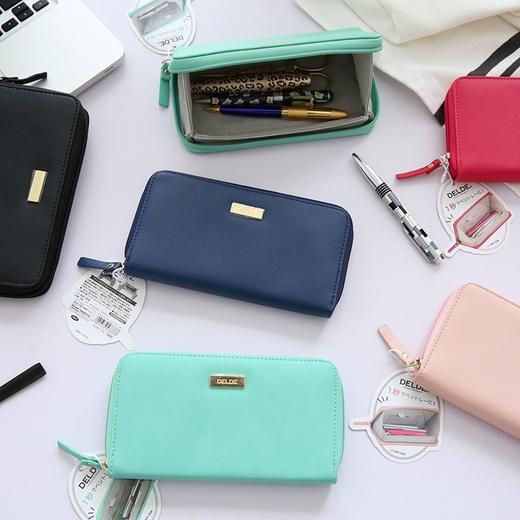 日本太阳星SUN-STAR创意笔袋PU钱包造型笔袋收纳包化妆包 商品图1