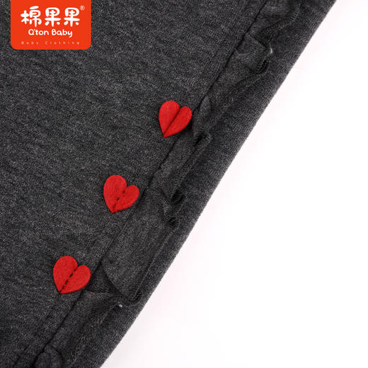 棉果果春季新品男童女童中国风加绒针织长裤M522200423652 商品图3