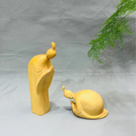 礼佛°黄杨木摆件