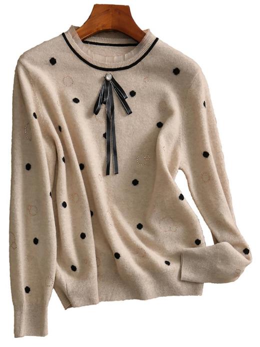 毛衣女套头秋季新款洋气打底衫长袖针织衫韩版百搭宽松上衣 商品图4