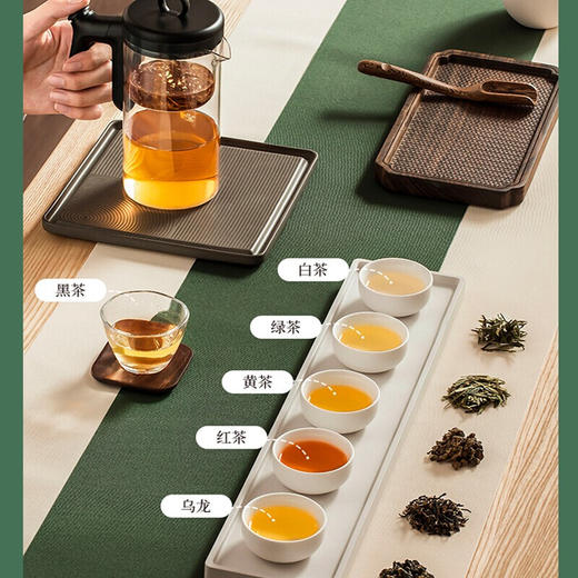 【小家电】鸣盏飘逸杯玻璃内胆按压式磁吸无杆泡茶壶茶水分离冲茶器茶具懒人茶壶 功夫茶壶MZ-8003 HF 商品图5