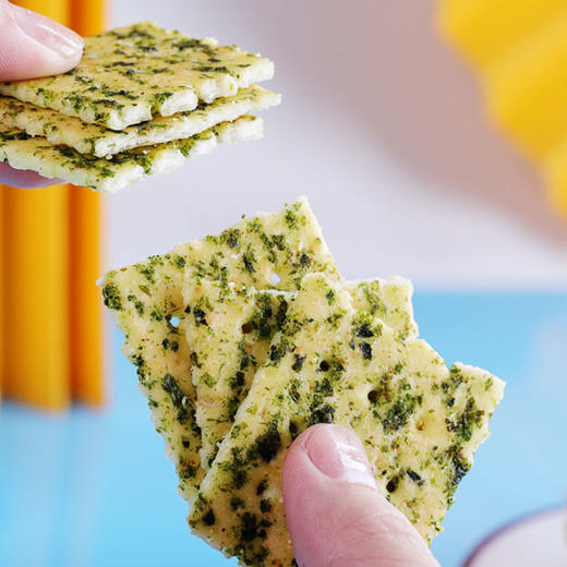 【浓而不腻清而不薄！紫菜海苔饼干】休闲常备，饱腹又解馋；网红零食，咸香浓郁，咸味紫菜薄脆代餐网红解馋好吃的梳打休闲零食品散装—DD健康 商品图3