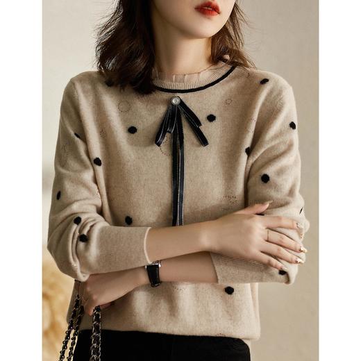 毛衣女套头秋季新款洋气打底衫长袖针织衫韩版百搭宽松上衣 商品图3