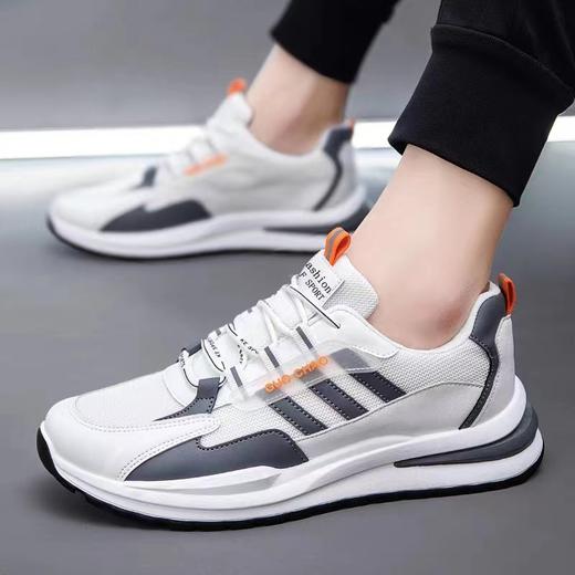 【跑步运动必备！】男鞋2023年新款秋季飞织网面透气薄款休闲百搭青少年跑步运动潮鞋，休闲百搭的造型，让你时尚范十足。ry 商品图0